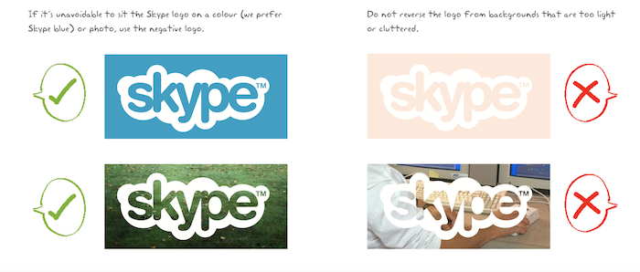 charte graphique skype logo 