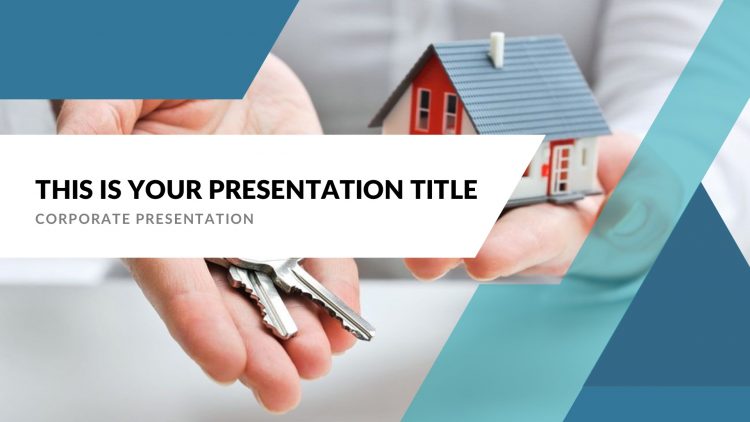 template gratuit pour présentation keynote sur Mac free mockup powerpoint pour agent immobilier