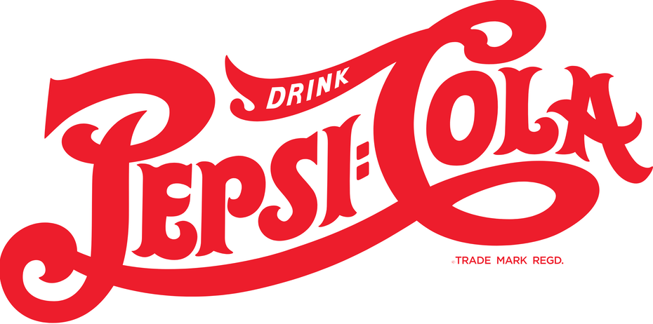 logo pepsi typographie police vintage