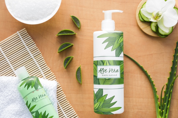 packaging de cosmétique cosmetic vente graphiste freelance aloe verra