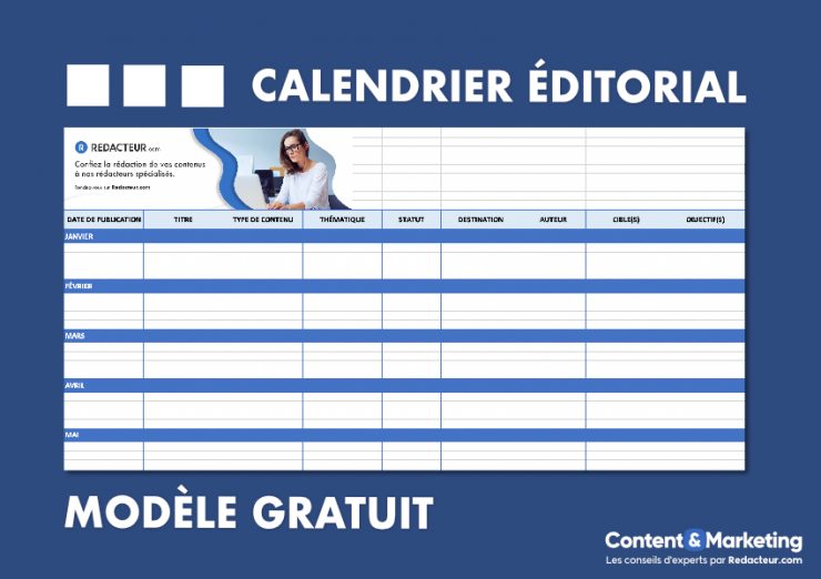 calendrier éditorial