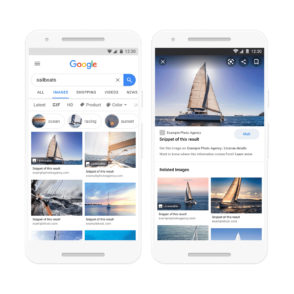 Google Images va protéger les photos sous licence