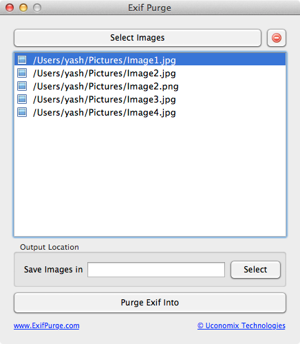 outils d'édition des métadonnées EXIF ExifPurge