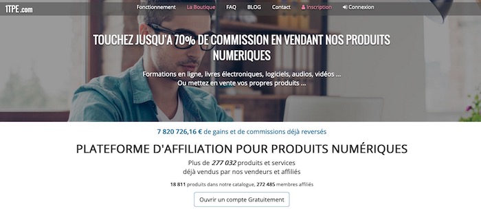 1TPE plateforme d'affiliation marketing