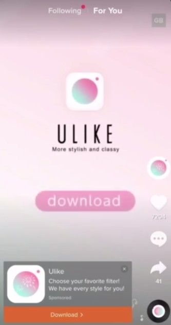 Tiktok Ads vidéo in feed