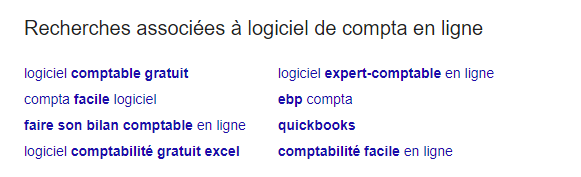 recherches associées google