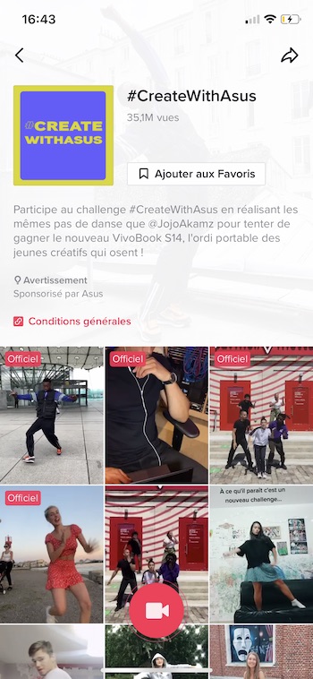 Tiktok Ads hashtag challenge