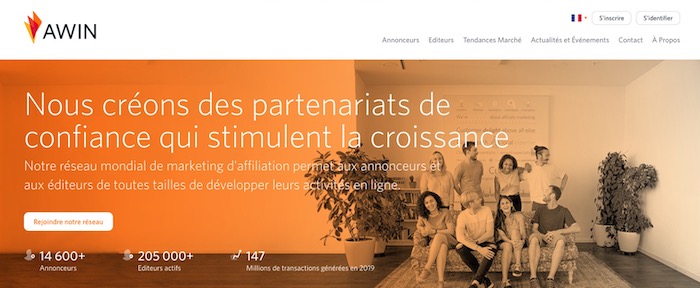 Awin plateforme d'affiliation marketing