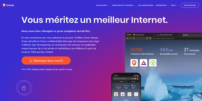 Brave navigateur privé