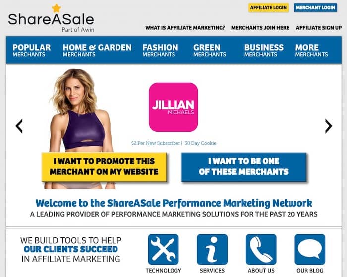 ShareASale plateforme d'affiliation marketing