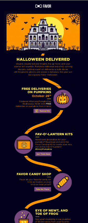 email halloween gif newsletter