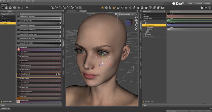 logiciel de modélisation 3D Daz3D