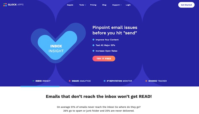 GlockApps outil test délivrabilité emails