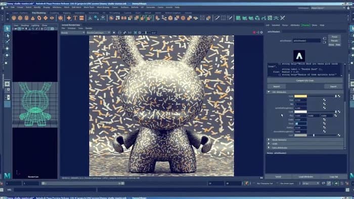 logiciel de modélisation 3D Maya