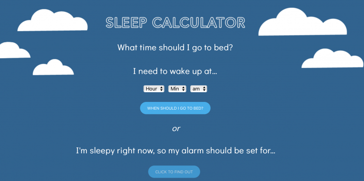 calculer de sommeil